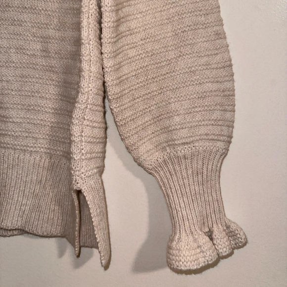 NWT Madewell XXS Cream Sweater with Cute Sleeves - Picture 2 of 5